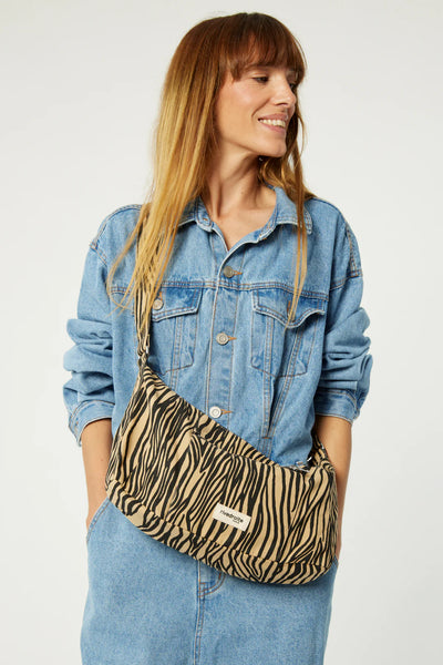 Mini Charlot the Crossbody Bag / Mini Χιαστί τσάντα Recycled Cotton - Zebra