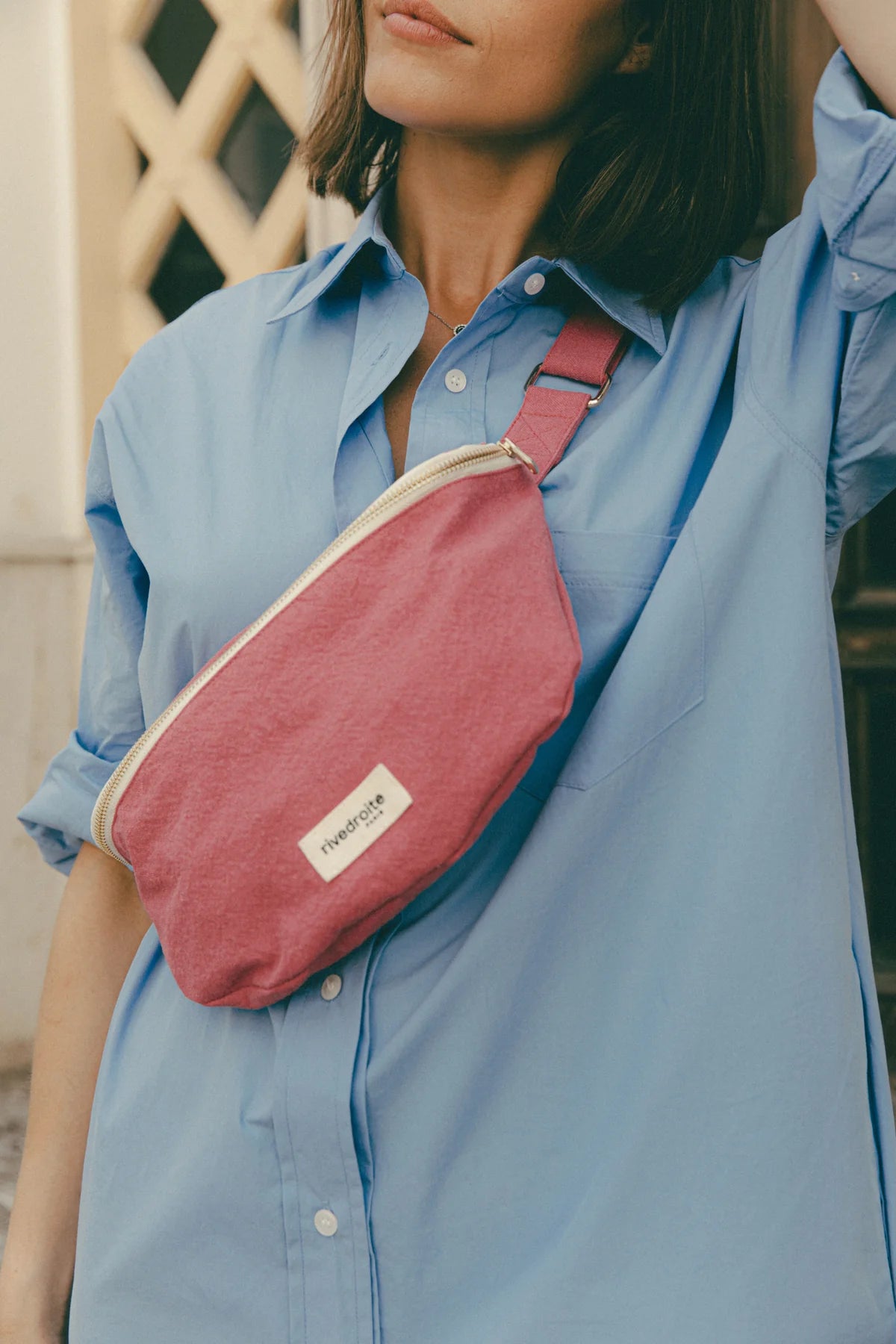 Custine THE WAIST BAG / Τσάντα Μπανάνα - Recycled cotton Medina Pink