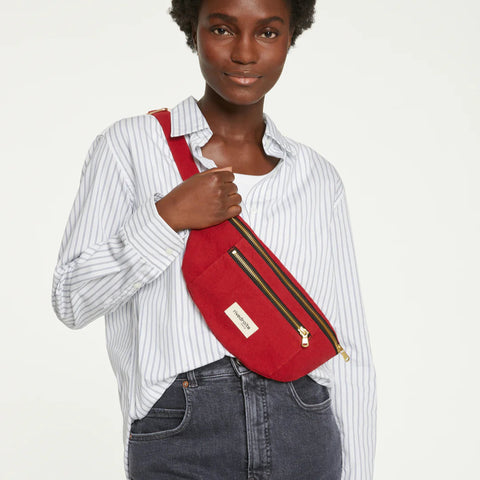 Orsel THE NEW WAIST BAG / Τζαντα Μπανανα - Recycled cotton - Vibrant Red