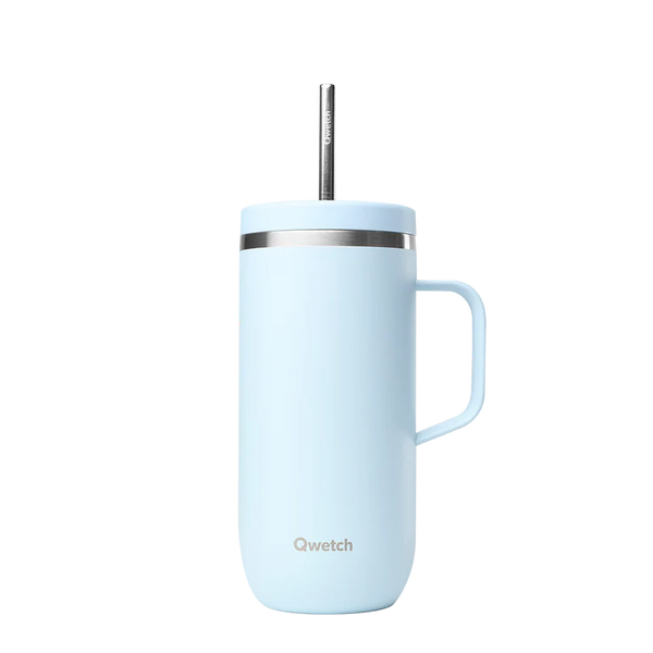 Insulated Cold Cup with Handle  / Cold Θερμός από ανοξείδωτο ατσάλι (600 ml) - Pastel Blue