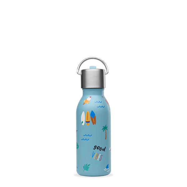 Insulated bottle with flip lid 'Honolulu Blue'   (350 ml) / Ισοθερμικό μπουκάλι με ενσωματωμένο αναδιπλούμενο καλαμάκι 'Honolulu Blue'  (350 ml)