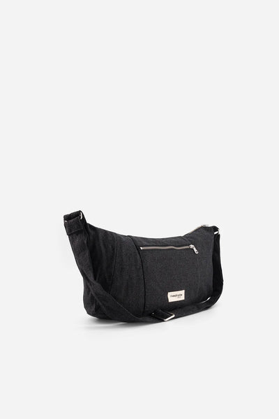 Mini Charlot the Crossbody Bag / Mini Χιαστί τσάντα Recycled cotton - Black