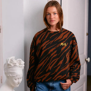 Zebra Sweatshirt - Breastfeeding - Nursing sweatshirt / Φούτερ θηλασμού ζεβρα