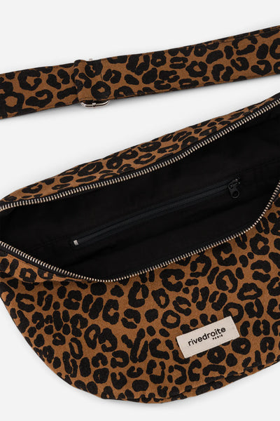 Custine XL THE WAIST BAG / Τσάντα Μπανάνα - Recycled cotton Leopard