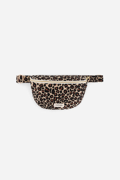 Custine THE WAIST BAG / Τσάντα Μπανάνα - Recycled cotton Leopard Beige Sand