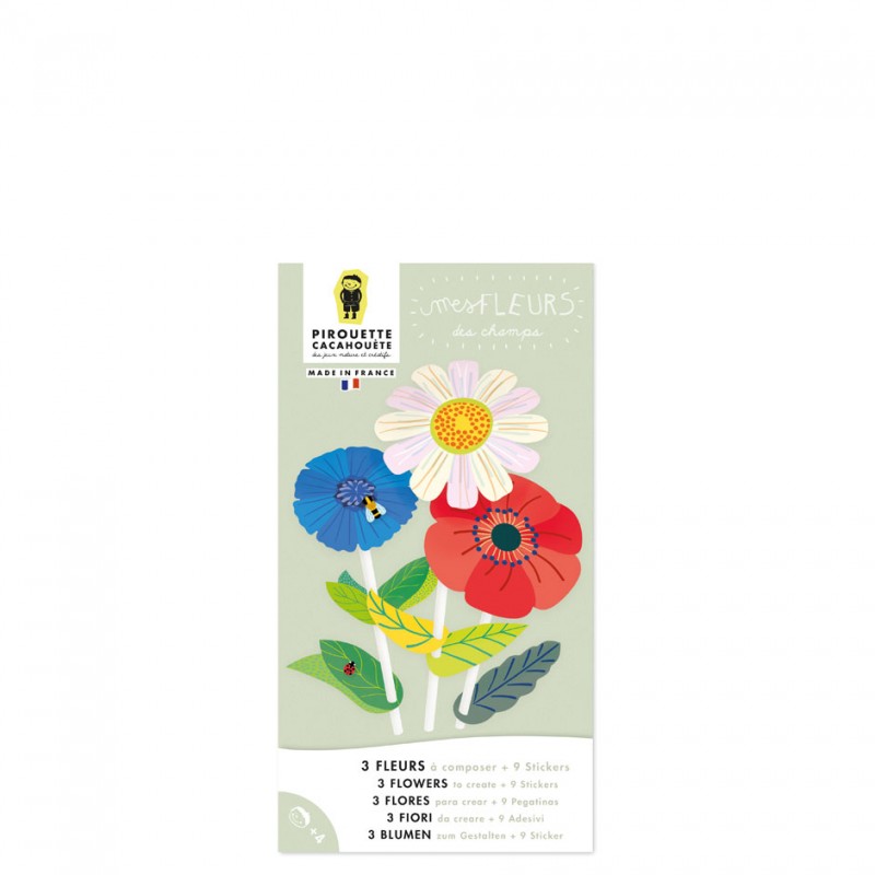 Paper flowers Creative Kit / Kit Δημιουργικής Απασχόλησης με θέμα λουλούδια