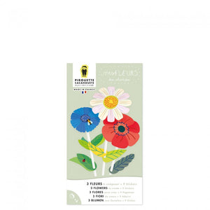 Paper flowers Creative Kit / Kit Δημιουργικής Απασχόλησης με θέμα λουλούδια