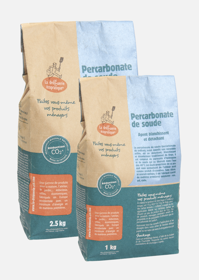 Sodium Percarbonate - 1 kg kraft pack / Υπερανθρακικό Νάτριο (φυσικό λευκαντικό) - 1 kg συσκευασμενο