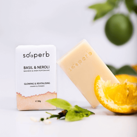 Basil & Neroli Soap - face and body / Σαπούνι Βασιλικός & Άνθη Πορτοκαλιάς - πρόσωπό & σώμα