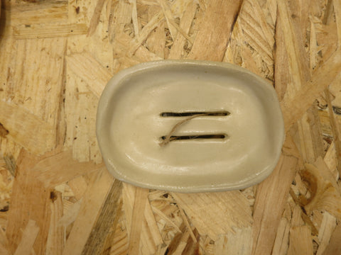 Soap Holder in Ceramic / Σαπουνοθήκη κεραμικη - cream ovale